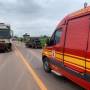 Acidente entre carreta e carro deixa um morto na BR-163, em Matupá