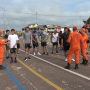 Corpo de Bombeiros realiza prova de aptidão física na Praça dos Colonizadores em Juara