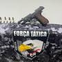 Força Tática prende foragido da Justiça e apreende arma de fogo e munições em Peixoto do Azevedo