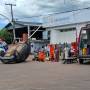 Capotamento na Avenida Rio de Janeiro mobiliza Corpo de Bombeiros e SAMU em Juara