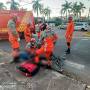 Mulher de 29 anos morre após ser esmagada por carreta em cruzamento no interior